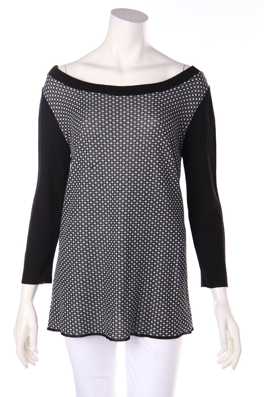 MI AMATA - Strick-Pullover aus Viskose mit Punkten - L