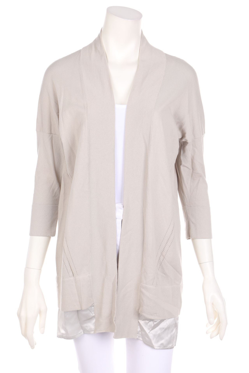 Blubianco Milano - Cardigan mit Seide im Layer Look - D 36