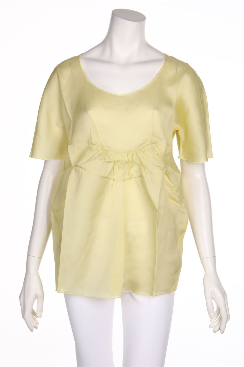 MARNI - Seiden-Bluse mit Raffungen - D 40