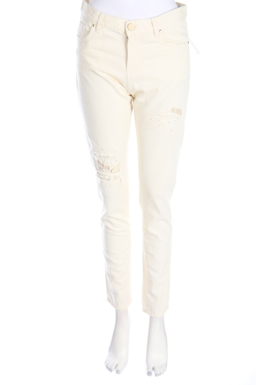 PINKO - Distressed Skinny-Jeans mit Schmuckstein-Applikation - W26