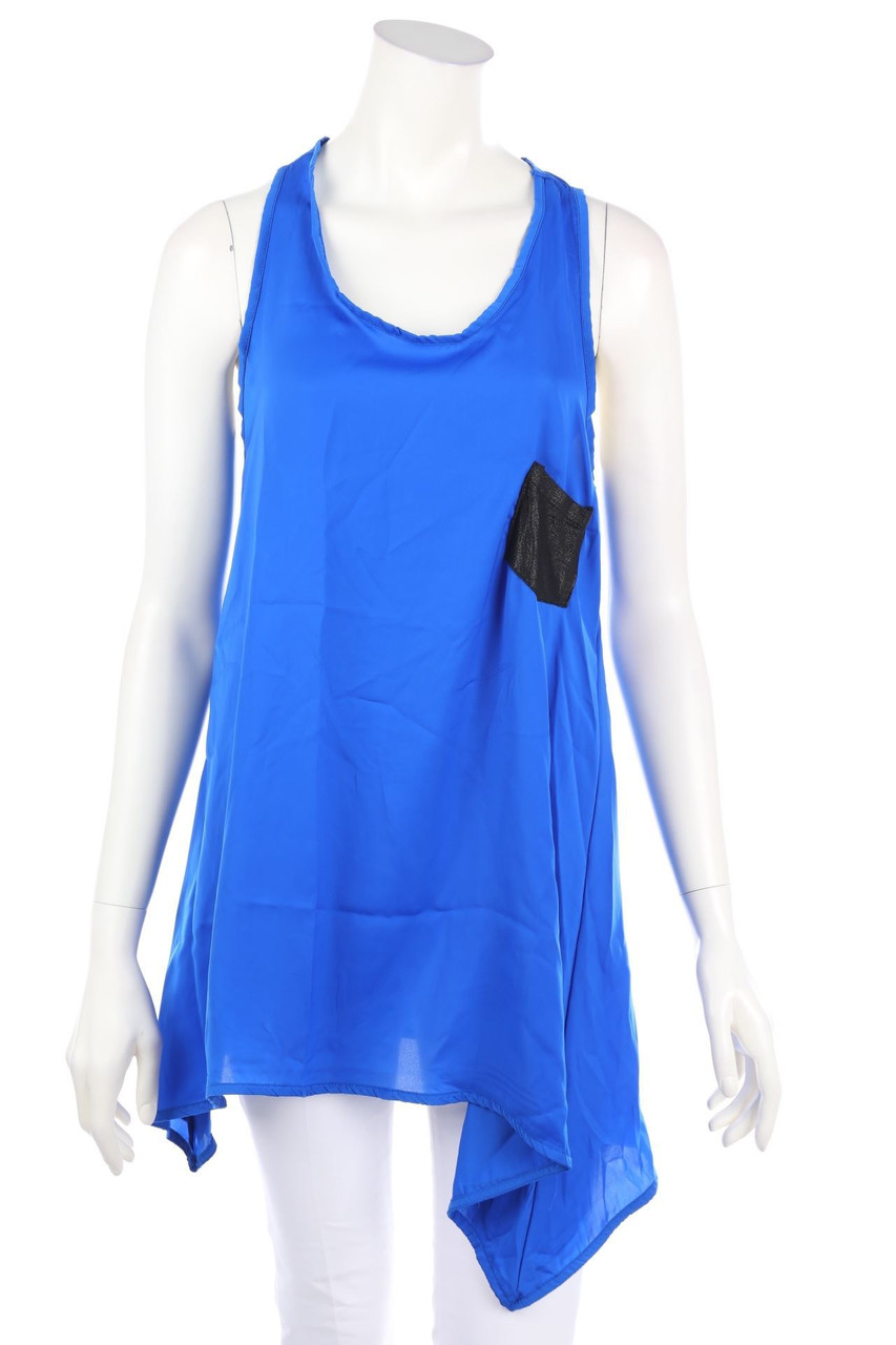 P.R.I.M.E. - Satin-Blusentop in A-Linie - XS