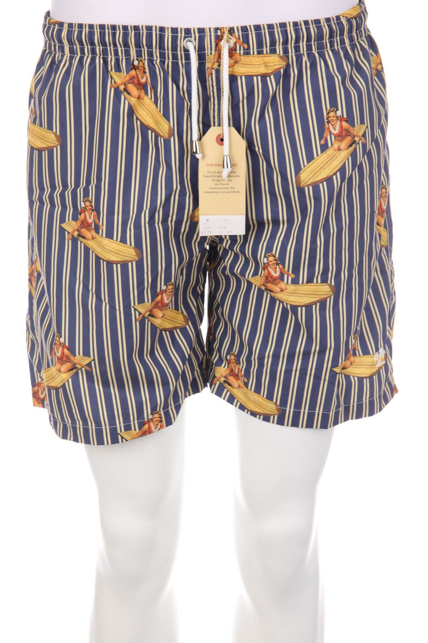 MITCHUMM INDUSTRIES - Schwimm-Shorts im Retro-Stil mit Print - 52