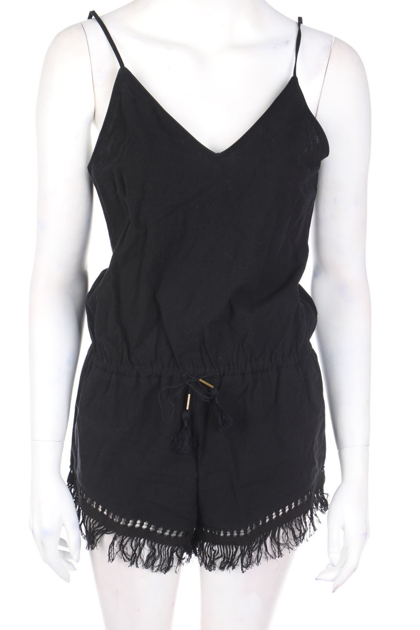 nanushka - Playsuit aus Leinen-Mix mit Fransen - S