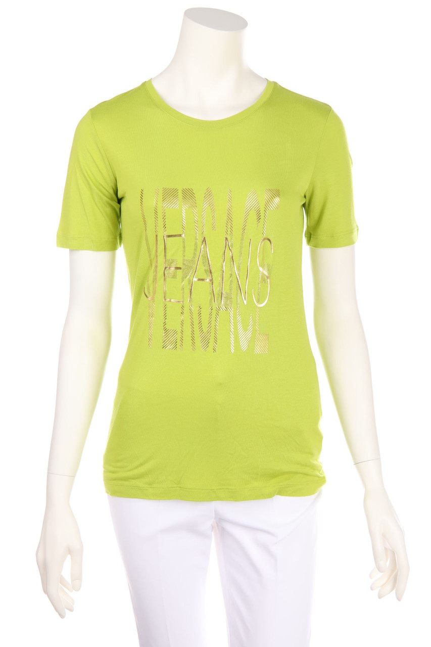 VERSACE JEANS - Kurzarm-Shirt mit Logo-Print - D 32