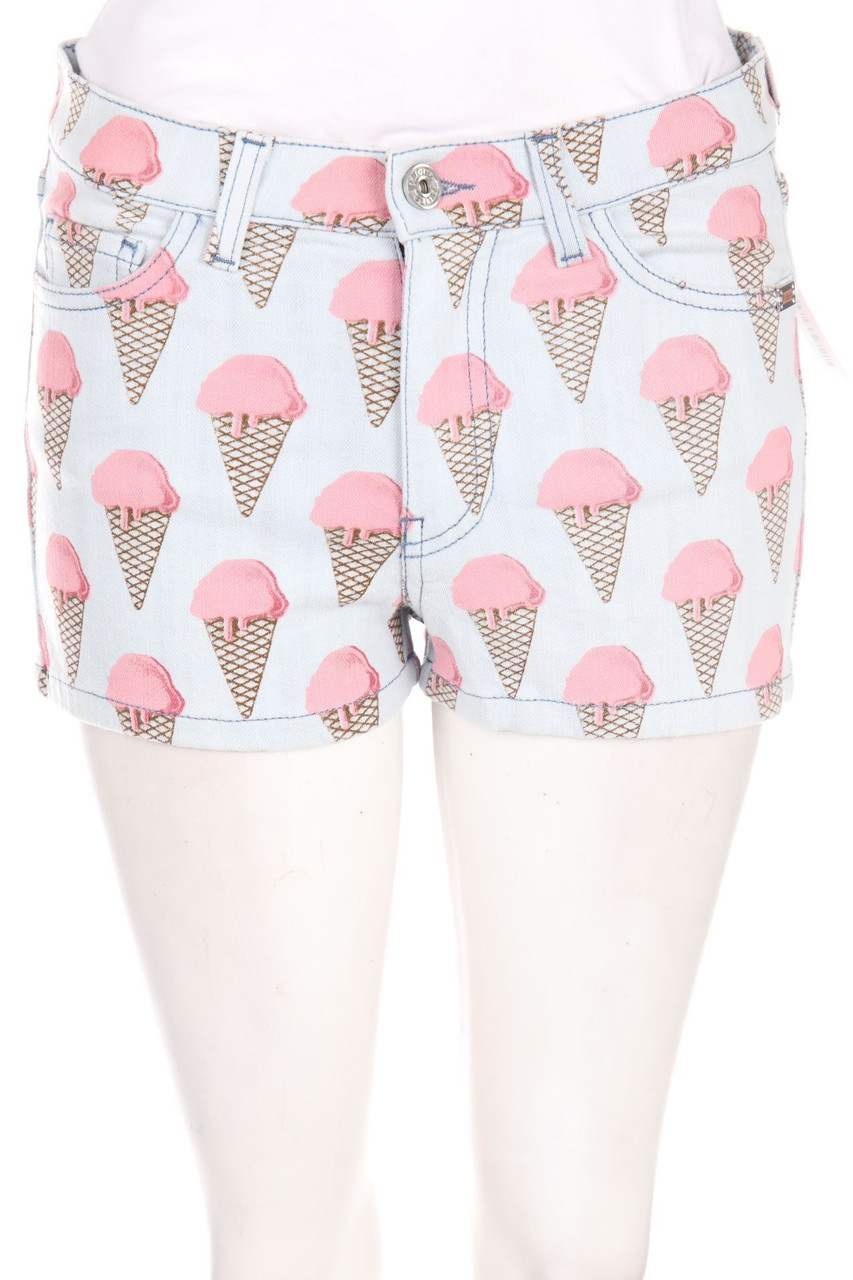 BLUGIRL Folies - Jeans-Shorts mit Print - W29