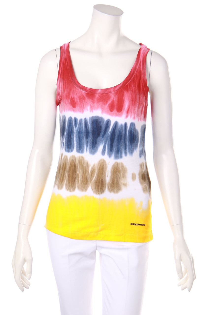 DSQUARED² - Tanktop mit Streifen mit Leinen - S