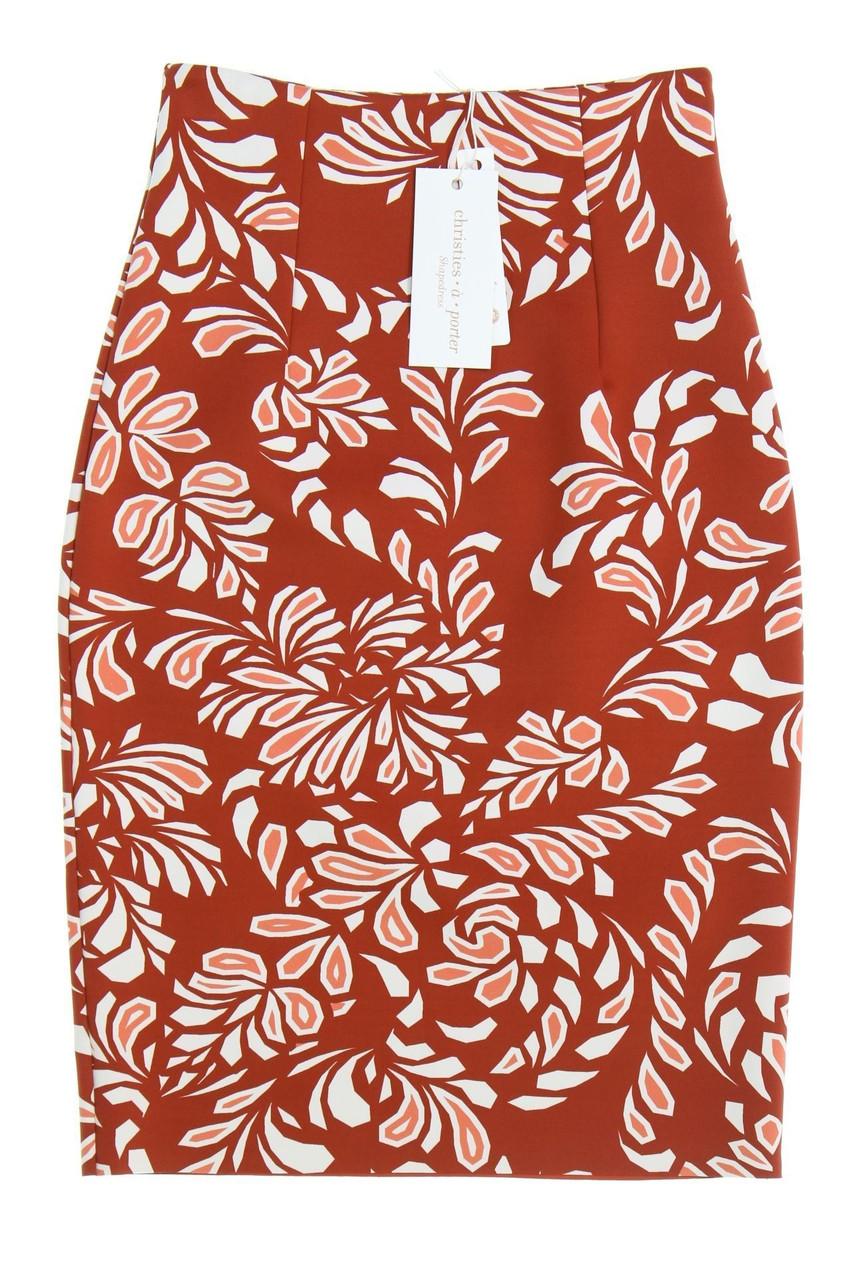 christies à porter - Stretch-Bleistift-Rock mit floralem Muster - D 34