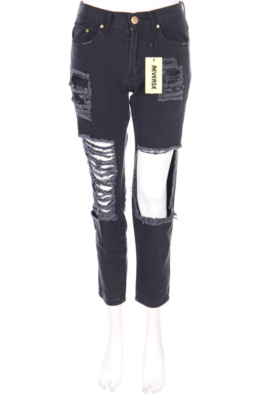 REVERSE - Destroyed Straight Cut Jeans - D 38