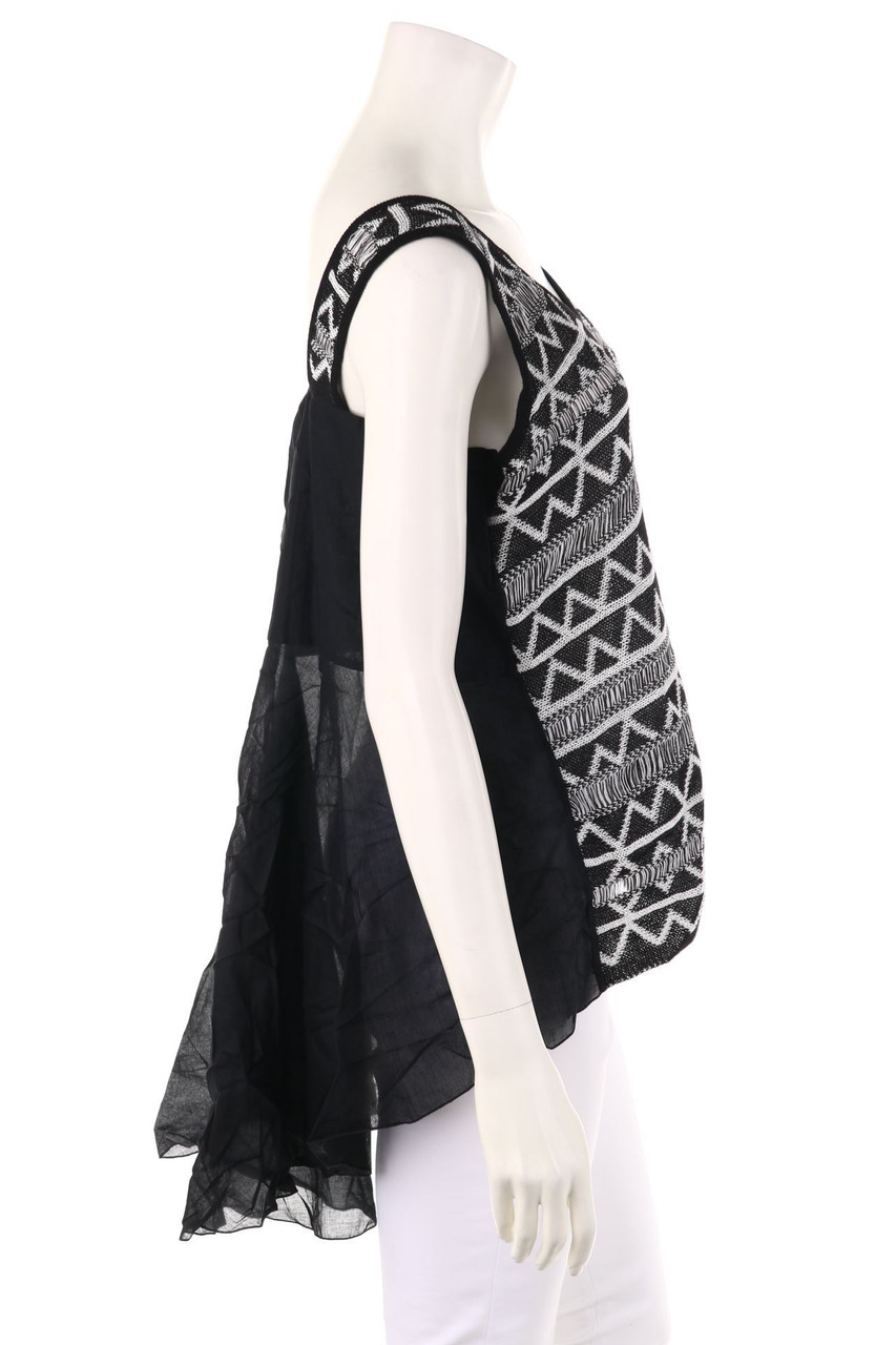 (nude) - Top in A-Linie im Ethno-Stil - D 40