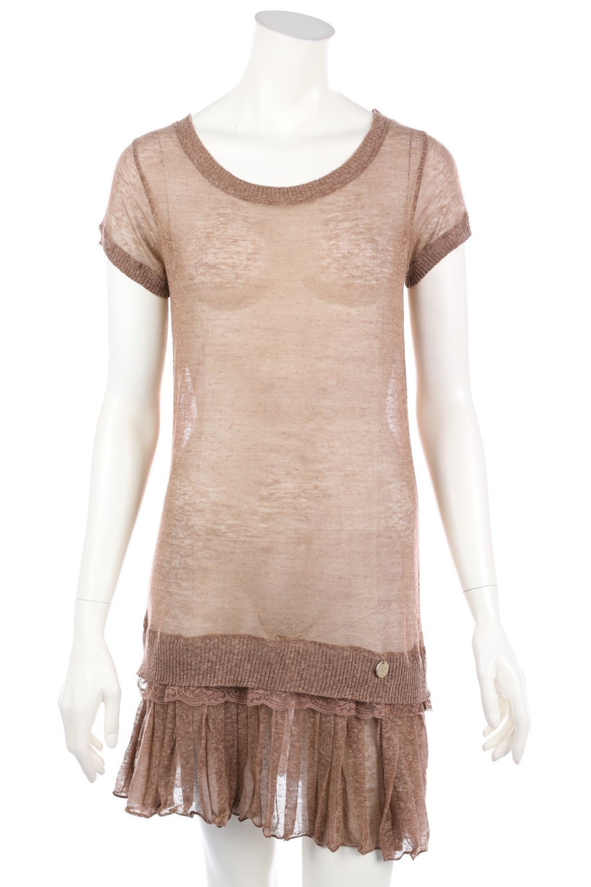 REBEL QUEEN by LIU JO - Strickkleid aus Leinen-Mix - D 36