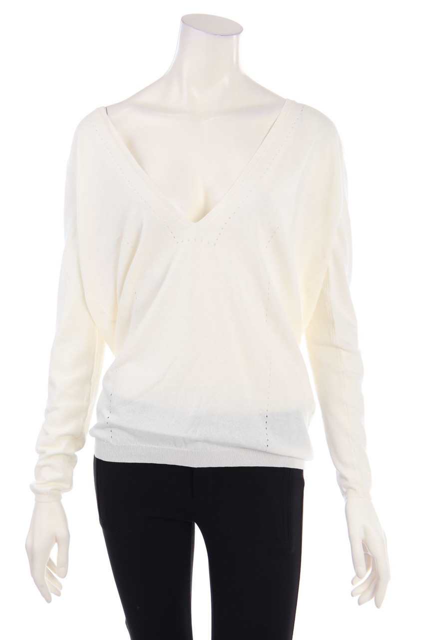 MALIPARMI - Strick-Pullover mit tiefem Ausschnitt - S