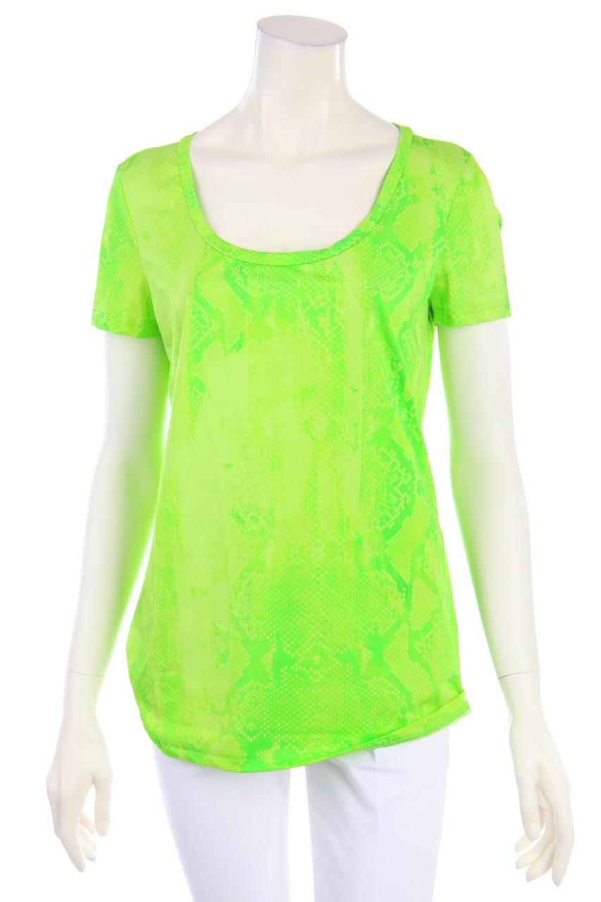 roberto cavalli - Neon-Shirt mit Animal-Print - L