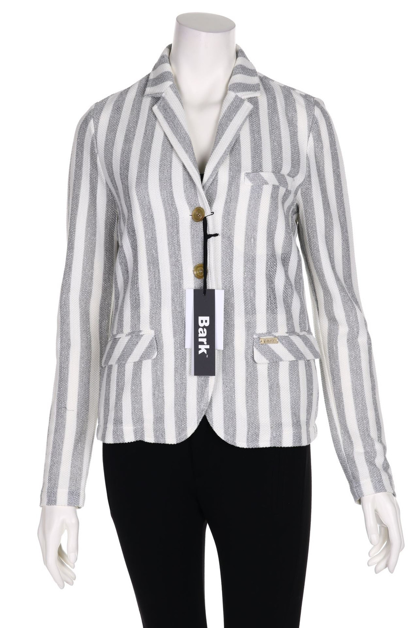 Bark - Strick-Blazer aus Leinen-Mix mit Glitzer - S