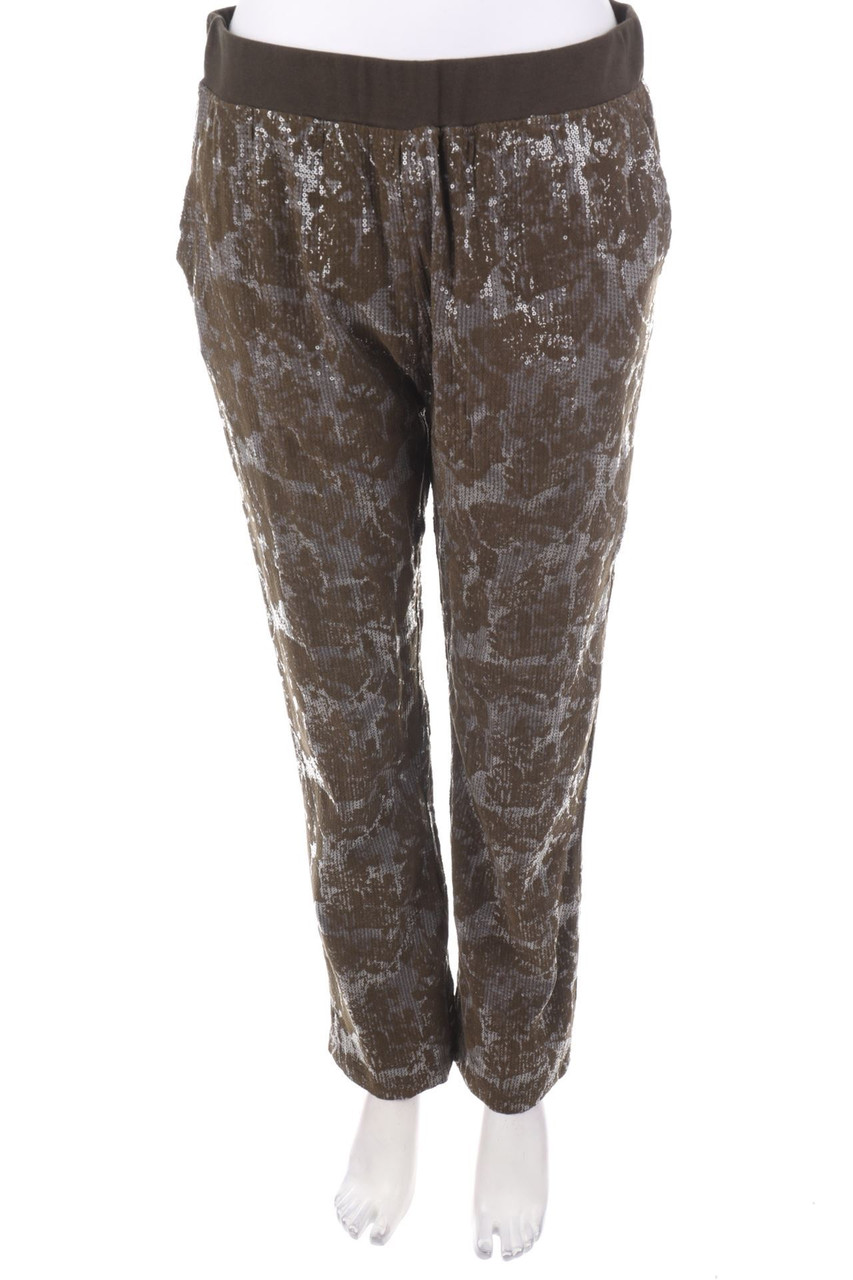 PINKO TAG - Pailletten-Jogger-Hose mit Flock-Print - D 38