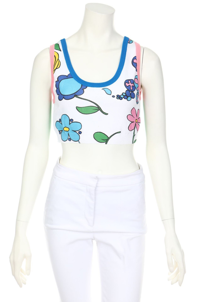 JEREMY SCOTT - Cropped-Strick-Top mit Pailletten - D 36