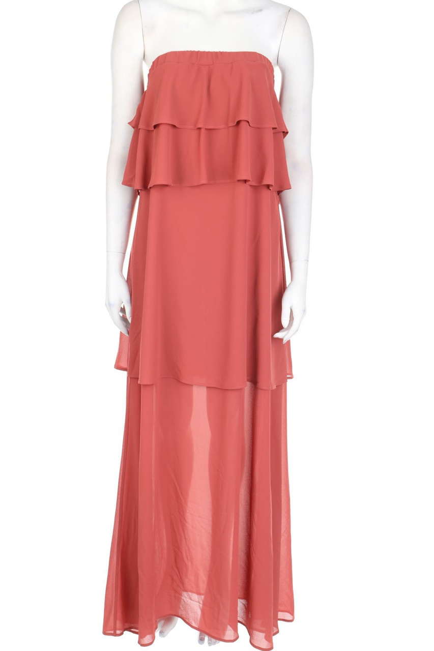 CHRISTIES - Bandeau-Maxi-Kleid mit Volants - L