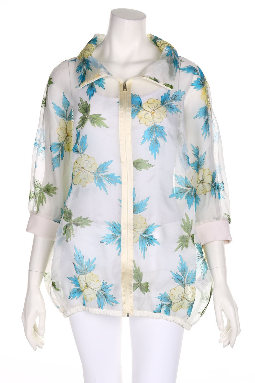 +MINI - Seiden-Bluse mit Stickereien - D 34