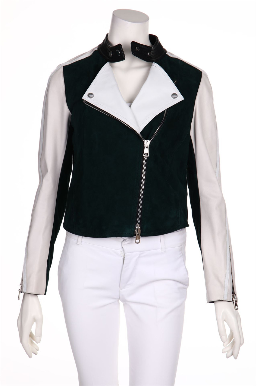 LIVEN - Lederjacke im Biker-Stil - D 38