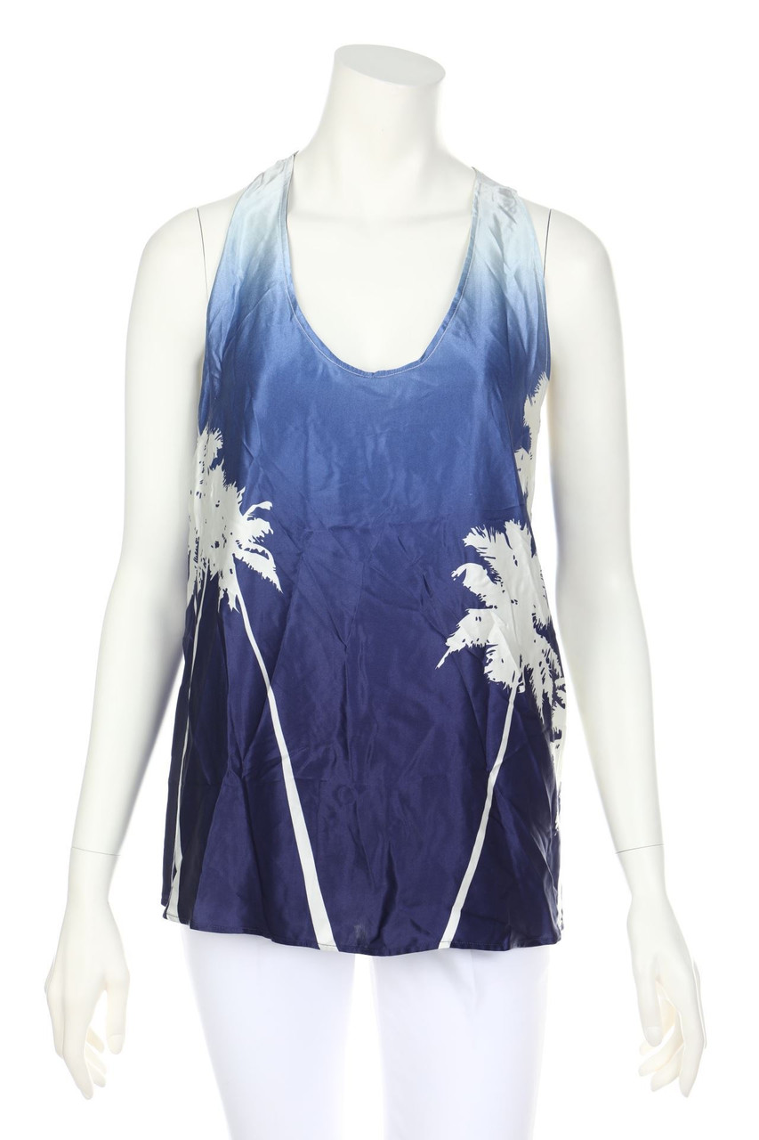 PAUL & JOE - Blusentop aus Seiden-Mischung mit Dégradé-Effekt - D 36