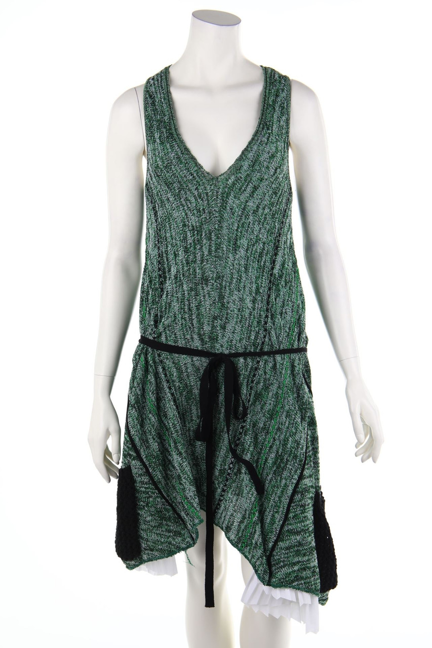 AKEP - Strick-Strickkleid mit asymmetrischem Schnitt - D 34