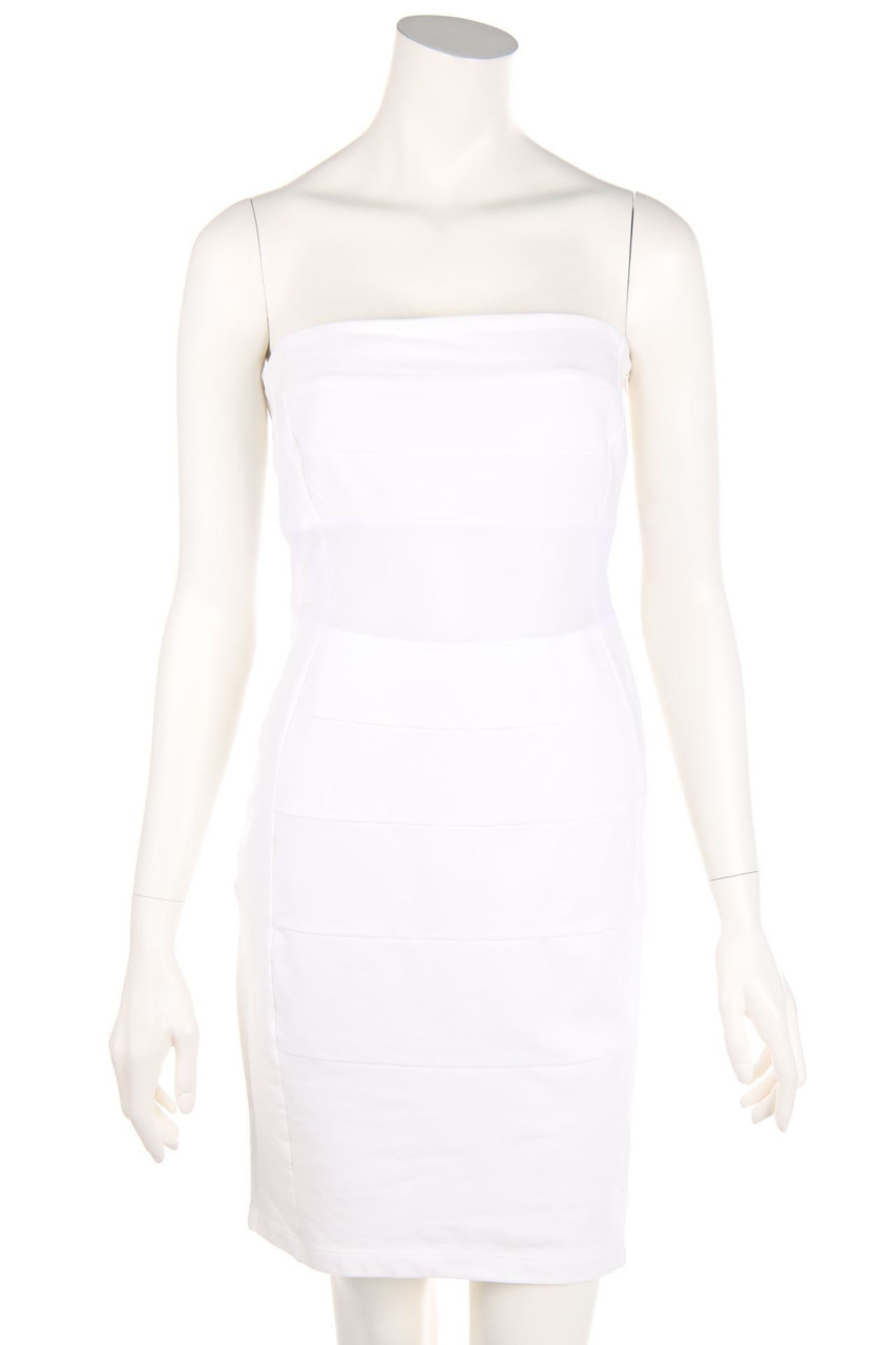 PIANURASTUDIO - Bandeau-Kleid mit Mesh-Einsatz - D 40