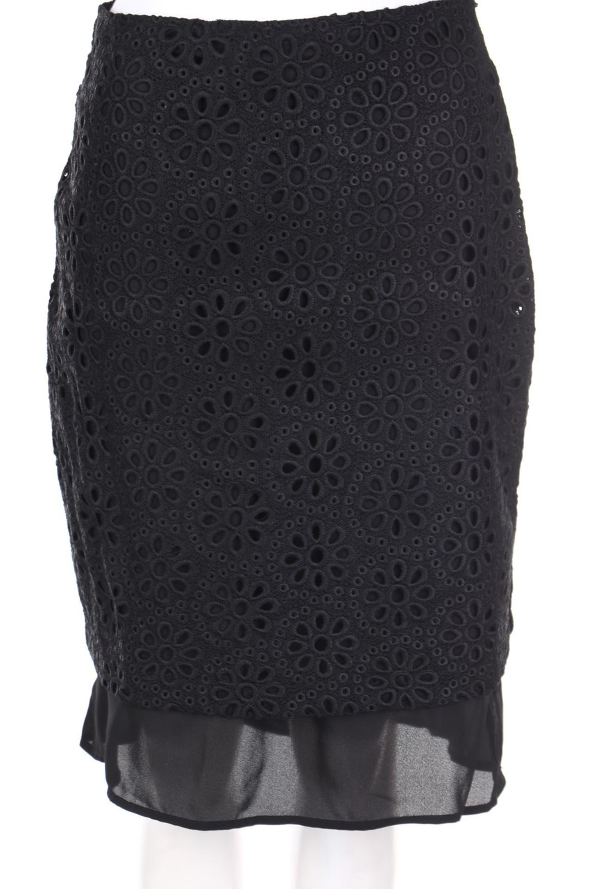 WEILI ZHENG - Rock aus Lochspitze im Layer Look - M