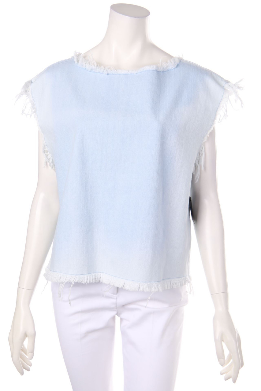 MARC BY MARC JACOBS - Denim-Top mit Fransen - L