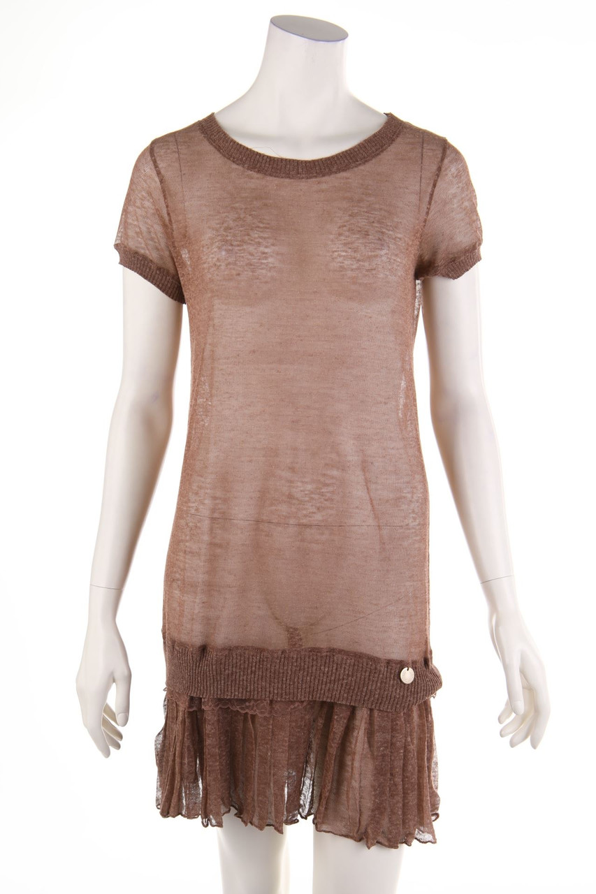 REBEL QUEEN by LIU JO - Strickkleid aus Leinen-Mix - D 38