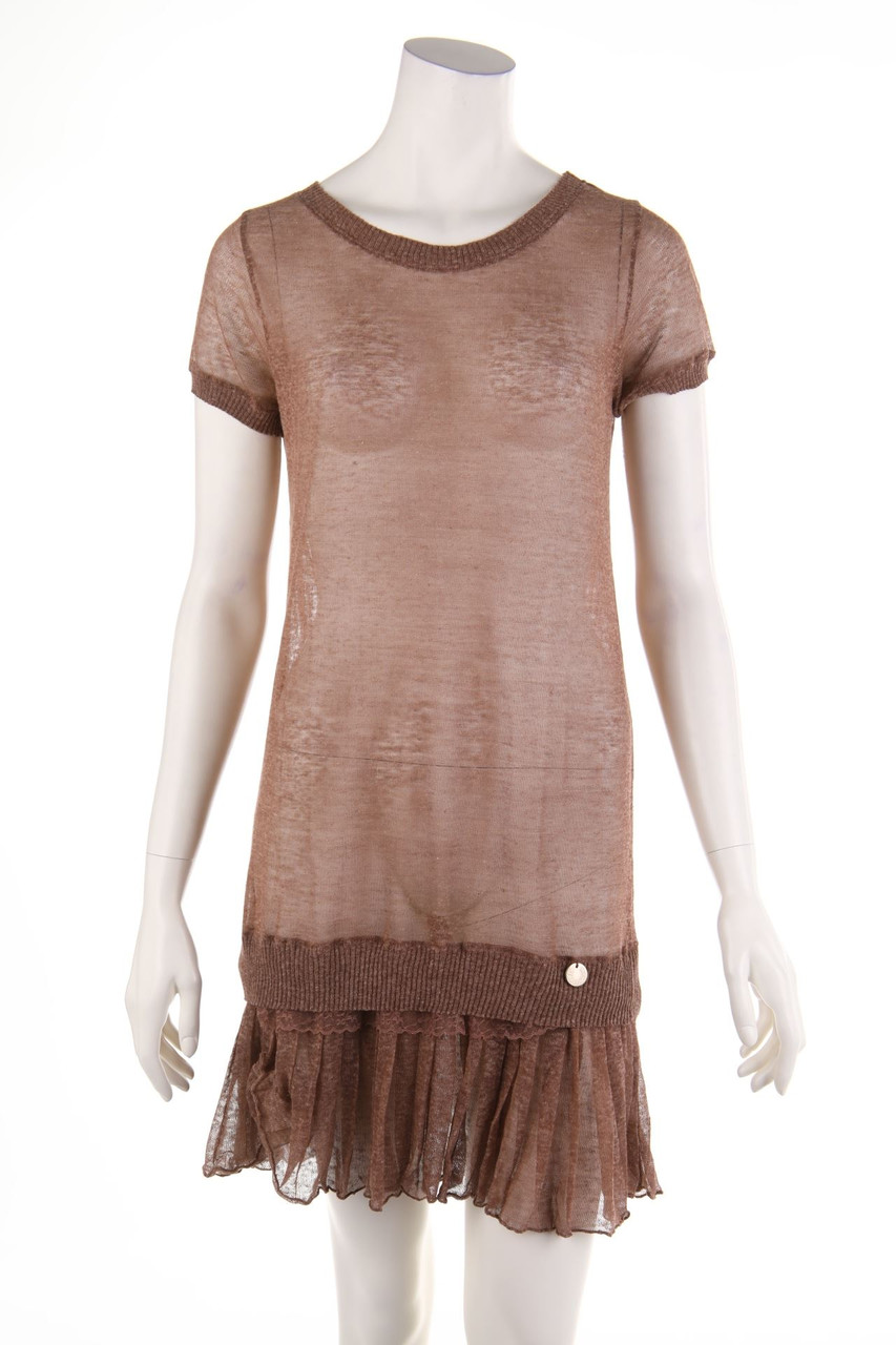 REBEL QUEEN by LIU JO - Strickkleid aus Leinen-Mix - D 38