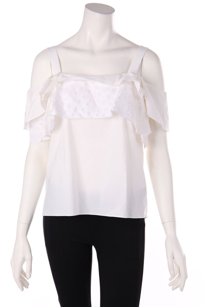 MAIYET - Volant-Bluse mit Seide - D 40