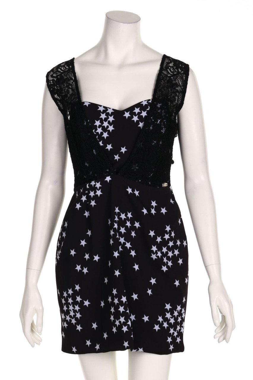 HEFTY - Print-Kleid mit Logo-Plakette - D 40