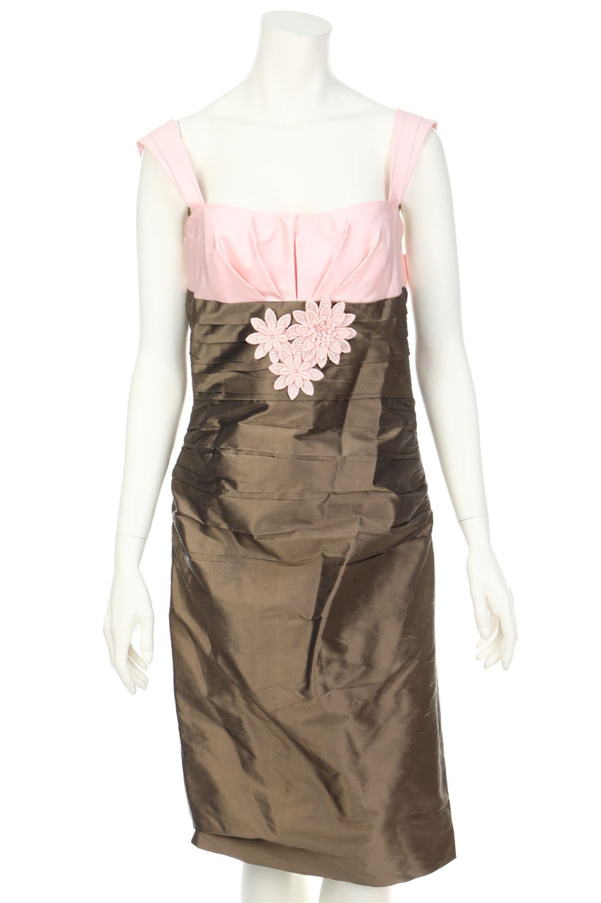 MIREIA BISBE - Abendkleid mit Raffungen - D 38