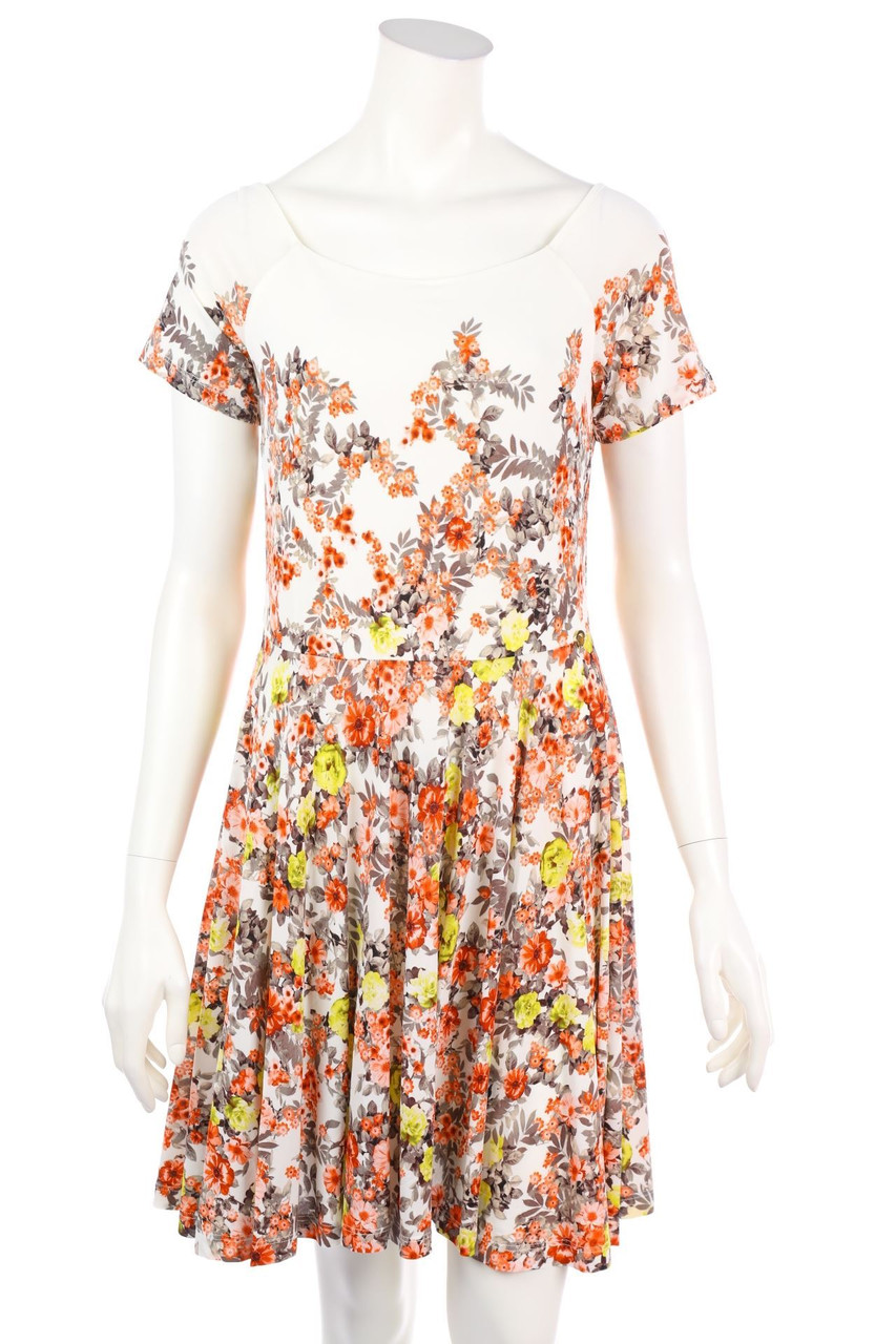 Angelo Marani - Kleid mit Blumen-Print - D 36