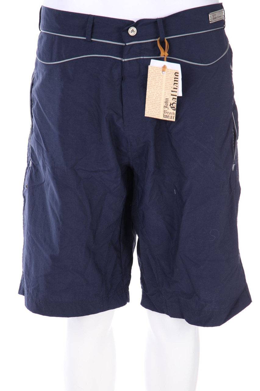 John Galliano Beachwear - Schwimm-Shorts mit Logo-Plakette - 54