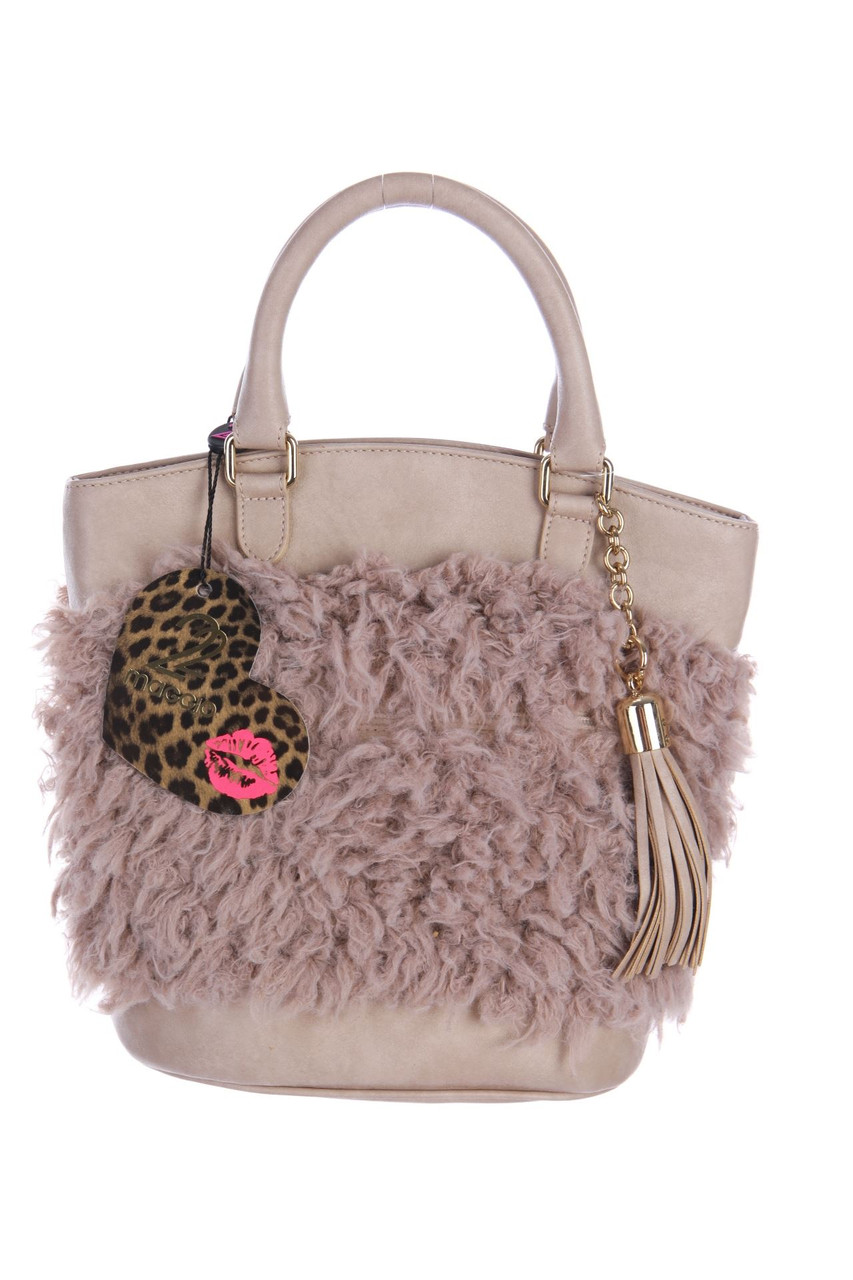 22 MAGGIO BY MARIA GRAZIA SEVERI - Fake Fur-Handtasche