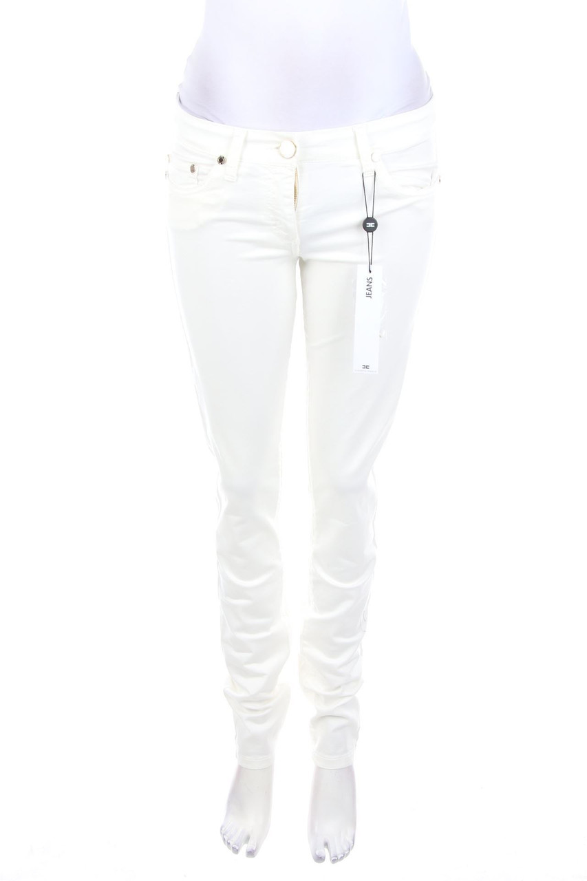 ELISABETTA FRANCHI - Skinny-Jeans mit Logo-Plakette - W30