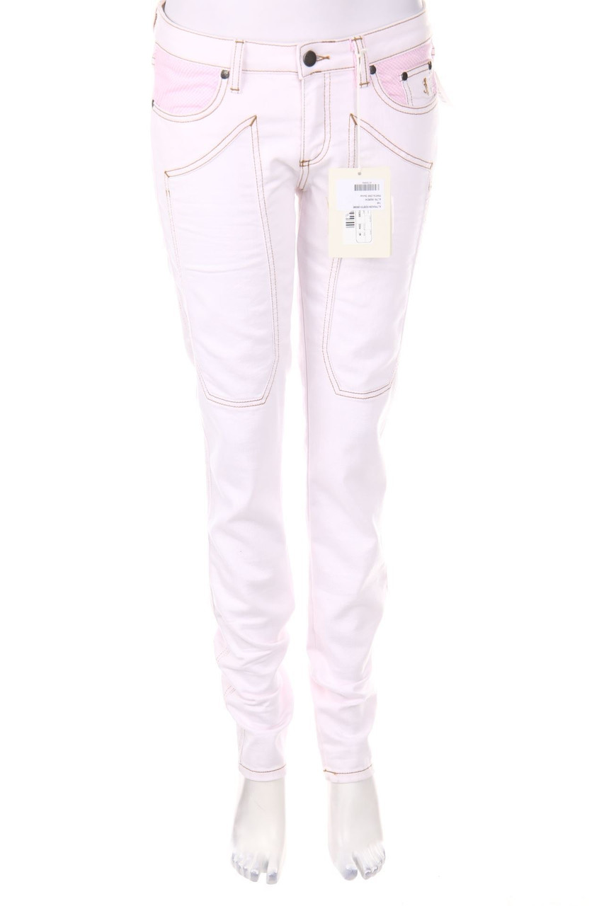 Jeckerson - Used Look Skinny-Jeans mit aufgesetzten Taschen - W28