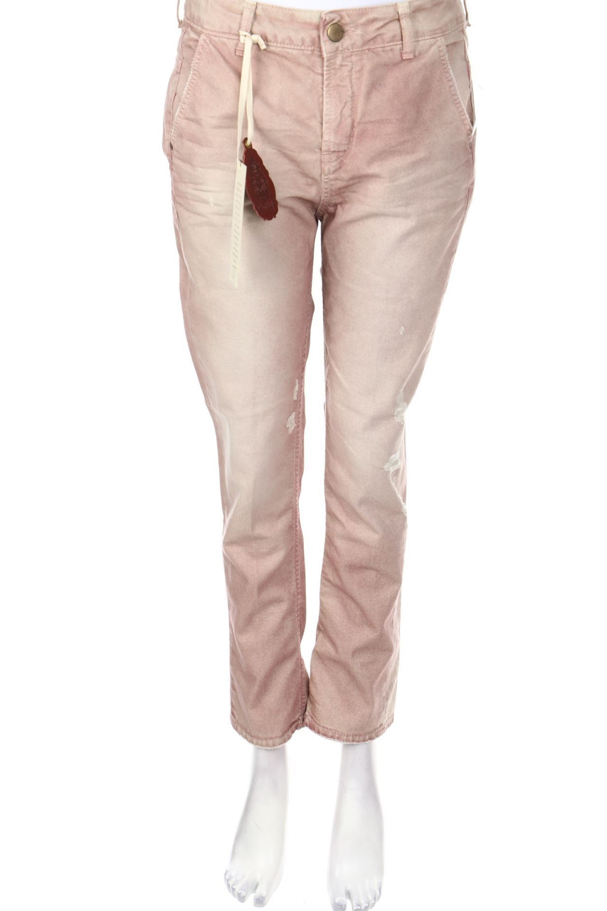 Dondup - Destroyed Straight Cut Jeans mit Logo-Patch - W26