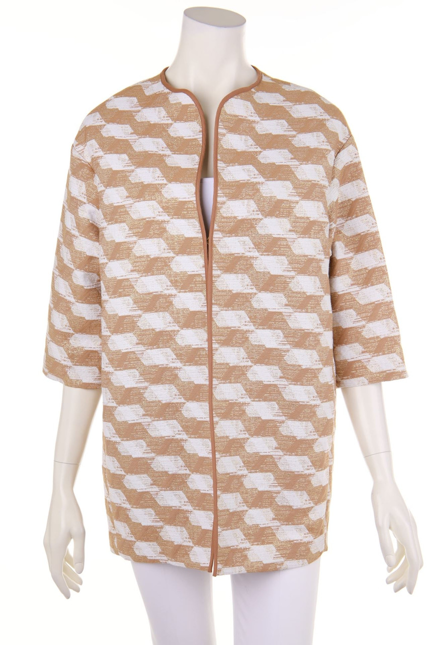 Gold Case - Bouclé-Mantel mit Metallic-Effekt - D 42