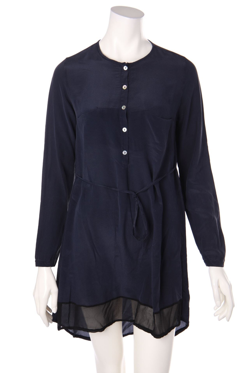 B.YU - Vokuhila-Blusenkleid - S