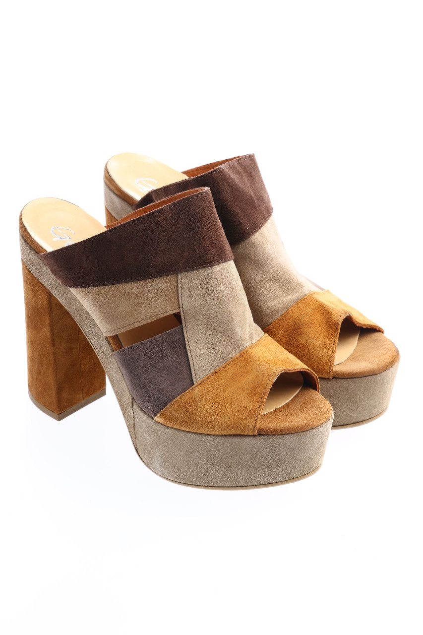 Get it - Wildleder-Mules mit Cut-out