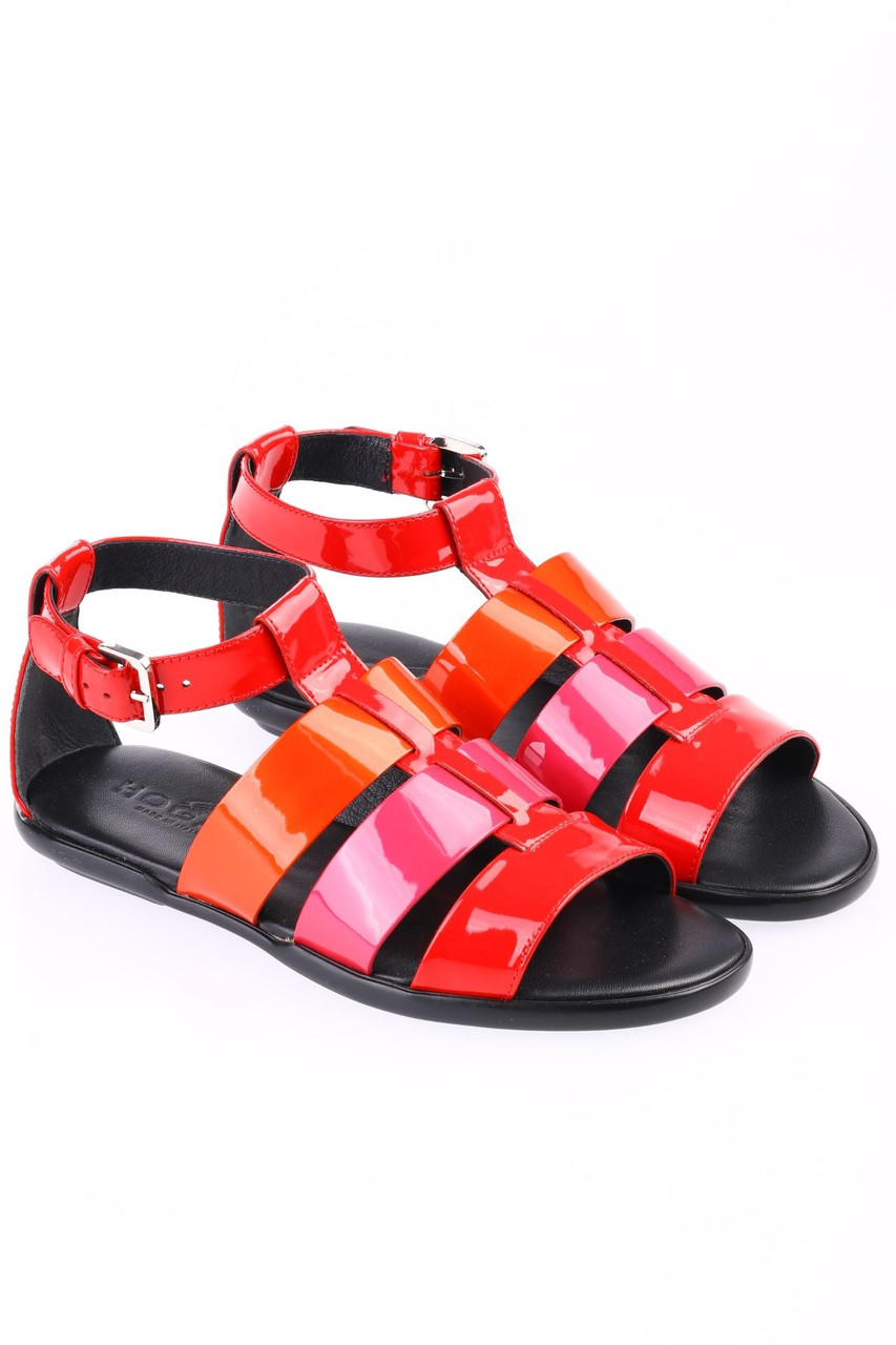 HOGAN - Lack-Sandalen aus Leder