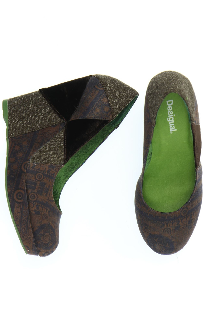 Desigual - Patchwork-Pumps mit Keilabsatz