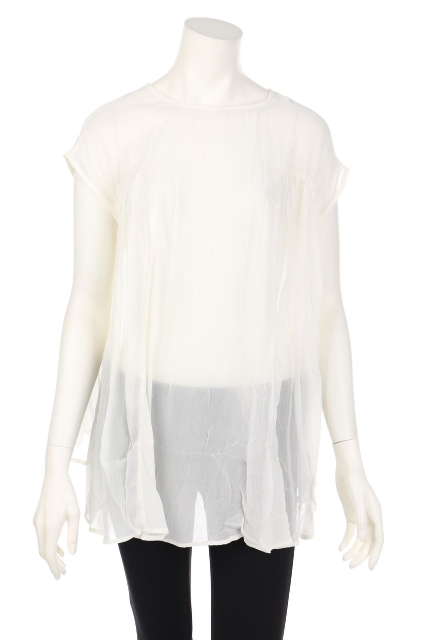 Anna Z - Blusentop aus Viskose mit Raffungen - D 36