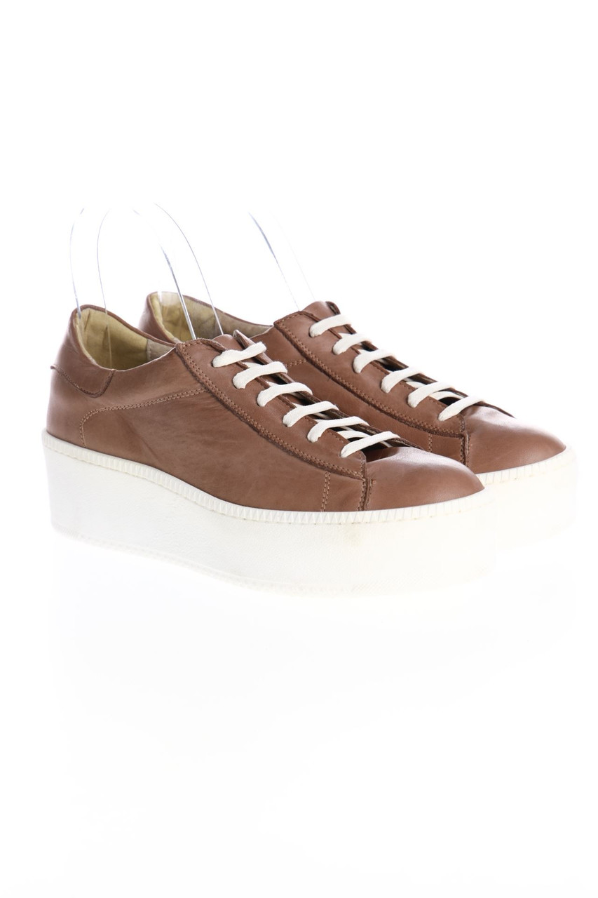 TSD12 - Plateau-Low-Top Sneakers aus Leder