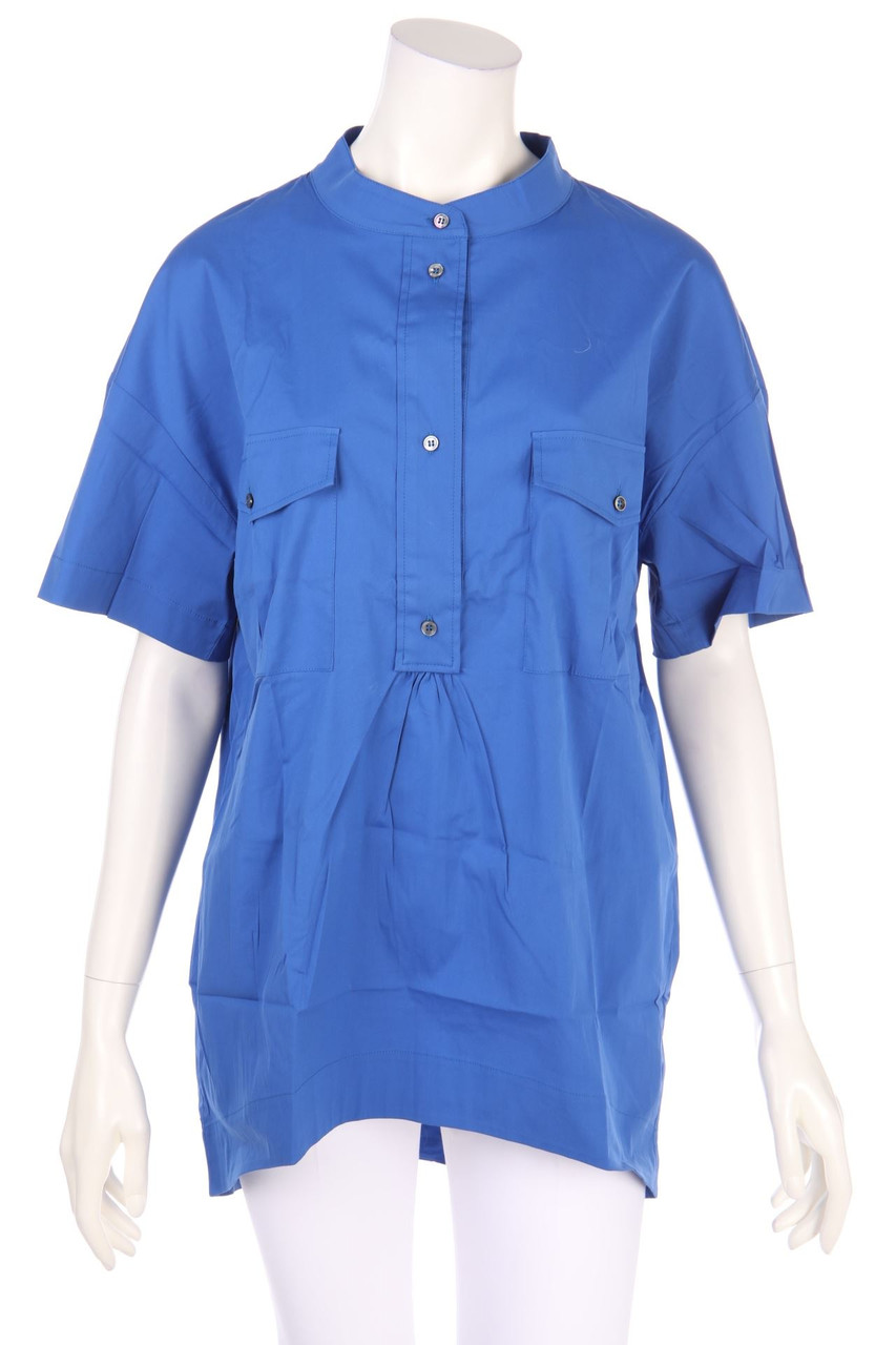 PIAZZA SEMPIONE - Kurzarm-Bluse mit aufgesetzten Taschen - D 38