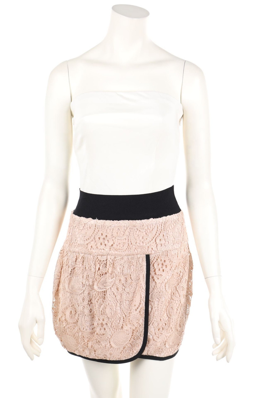 PINKO - Bandeau-Kleid mit Spitzen-Einsatz - D 36