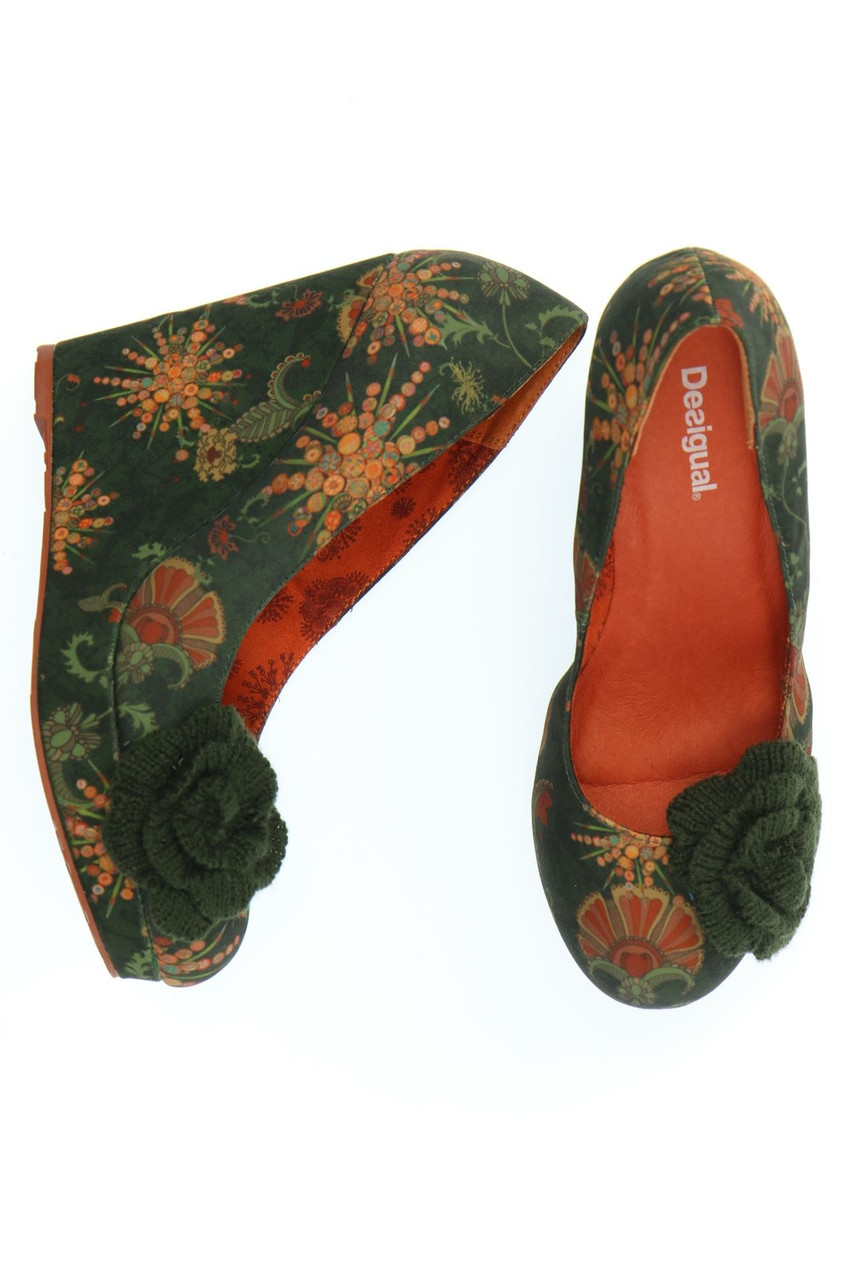 Desigual - Muster-Pumps mit Applikationen
