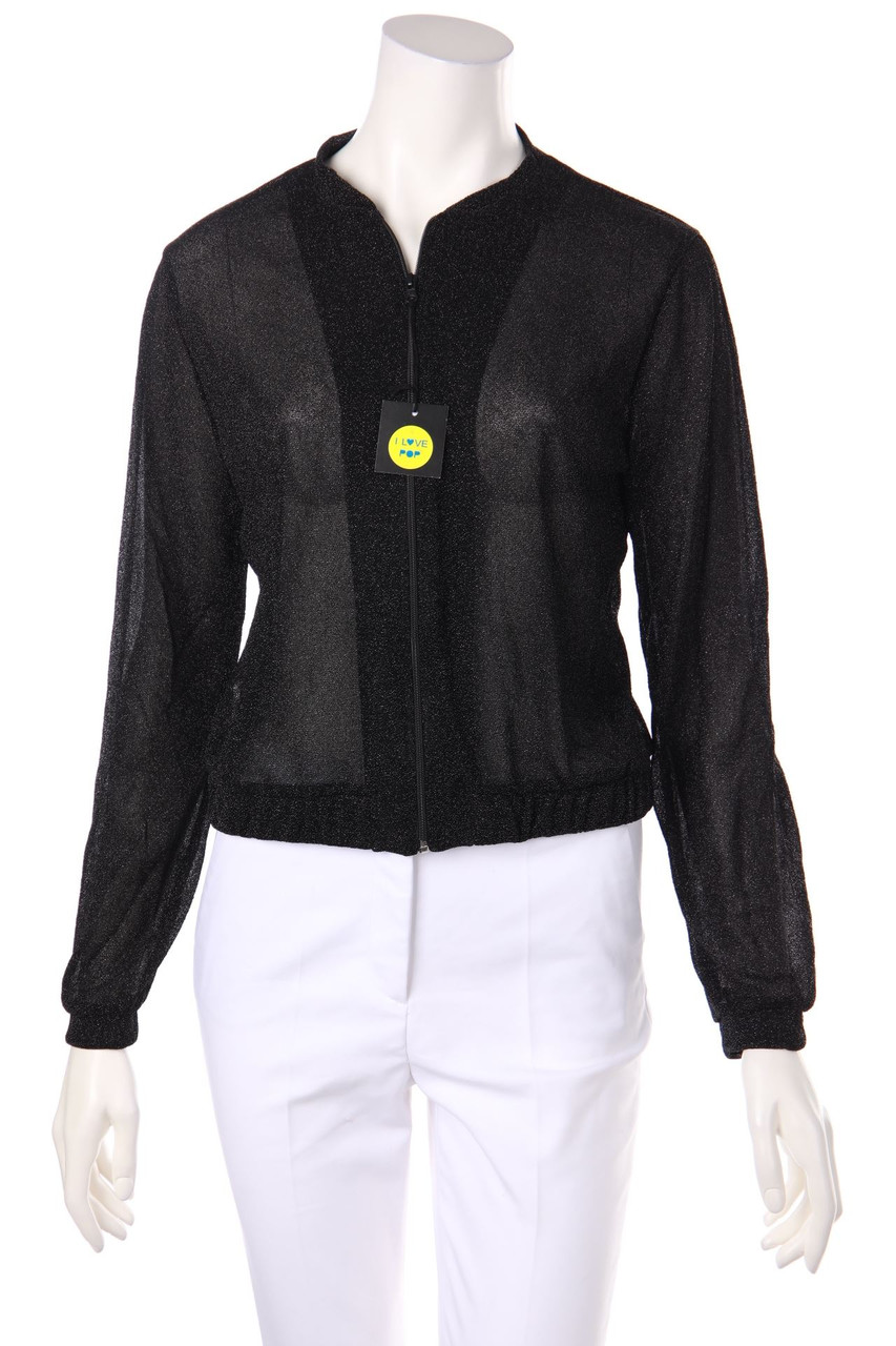 I LOVE POP - Glitzer-Cardigan - L