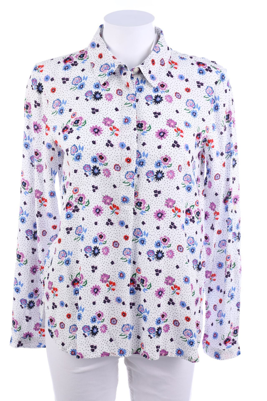 SECONDHAND - Bluse mit Blumen-Print - XS